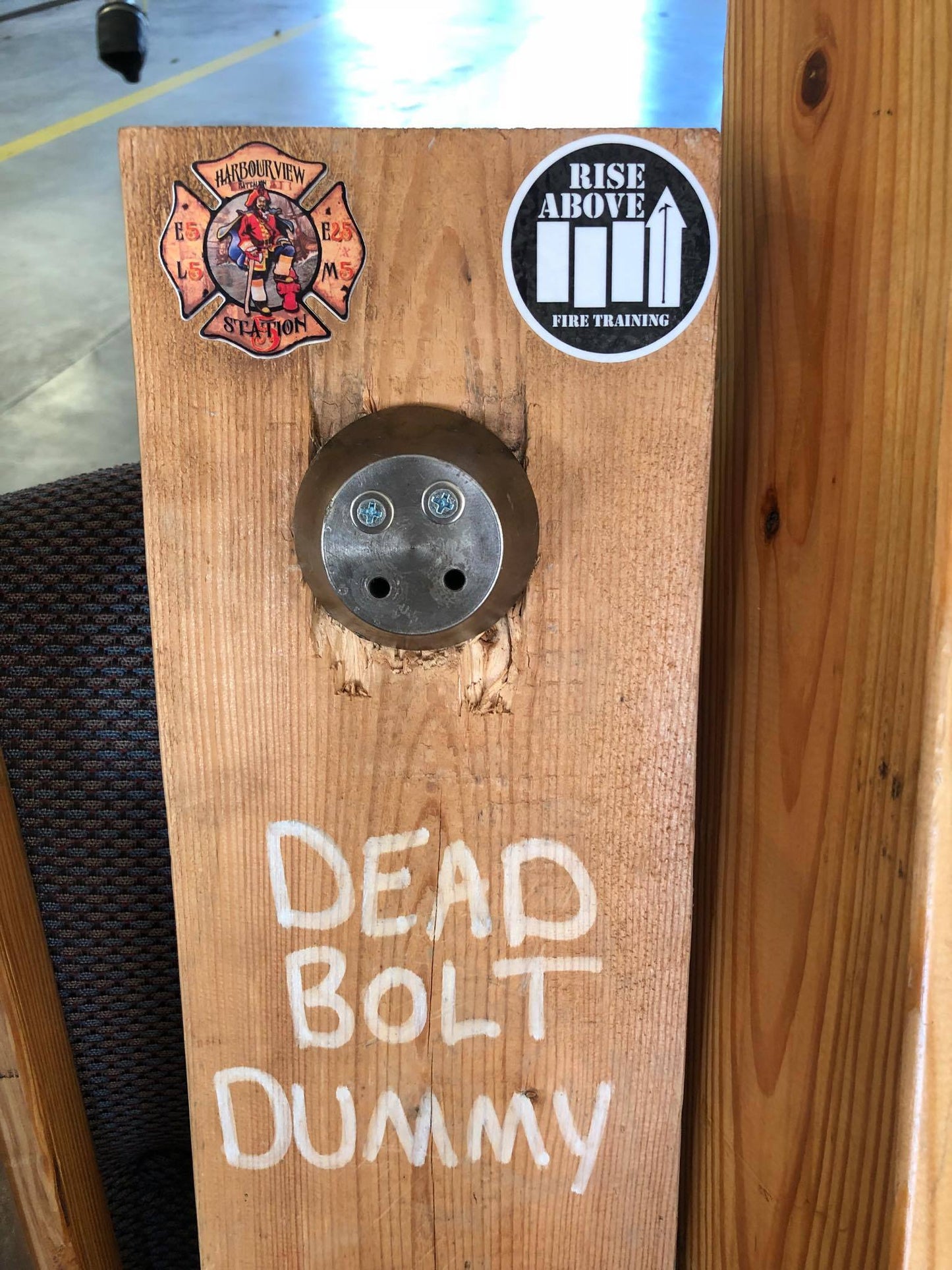 The DEADBOLT DUMMY Lock-Pulling Prop