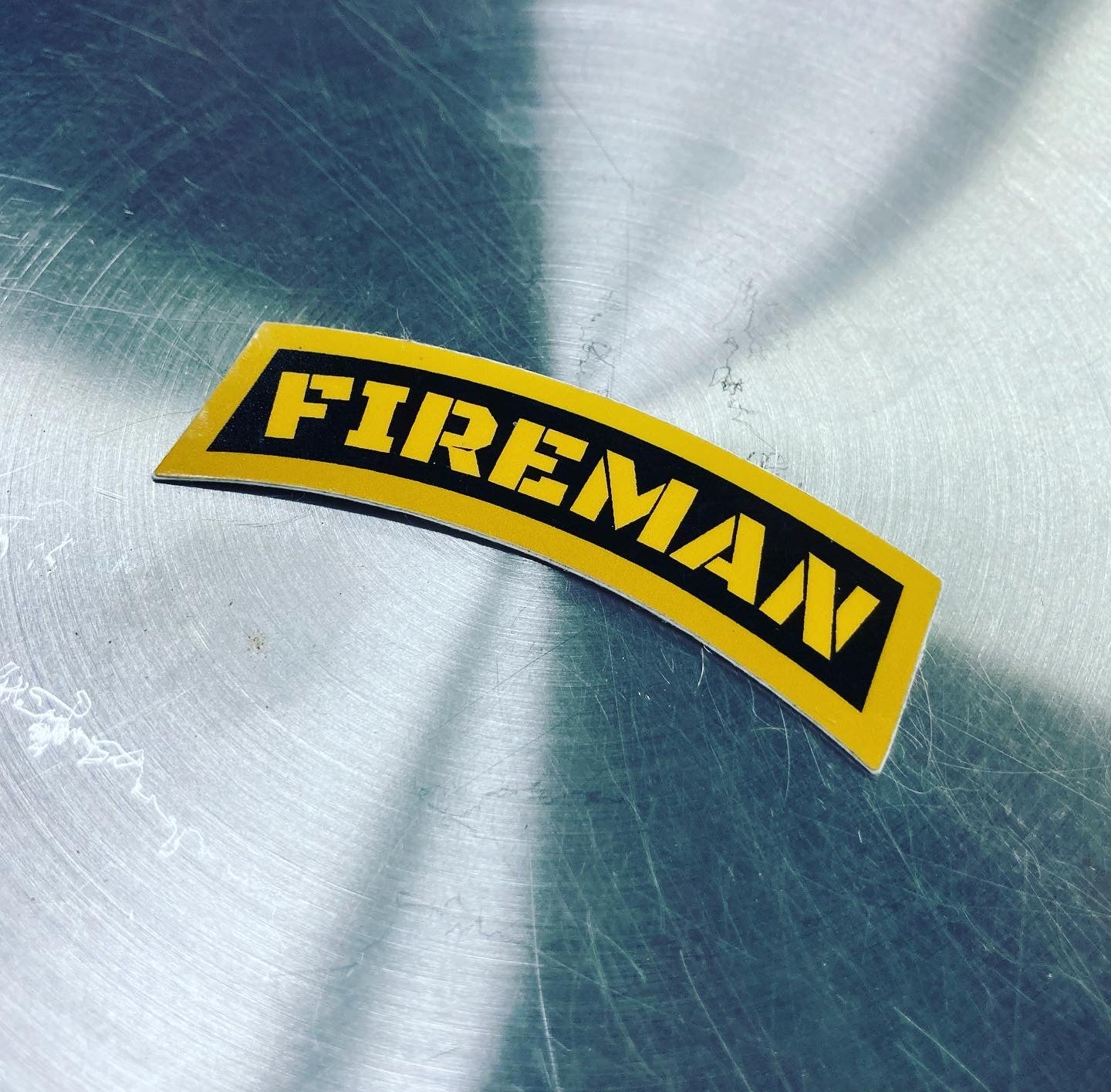 Army Ranger Tab FIREMAN Helmet Sticker