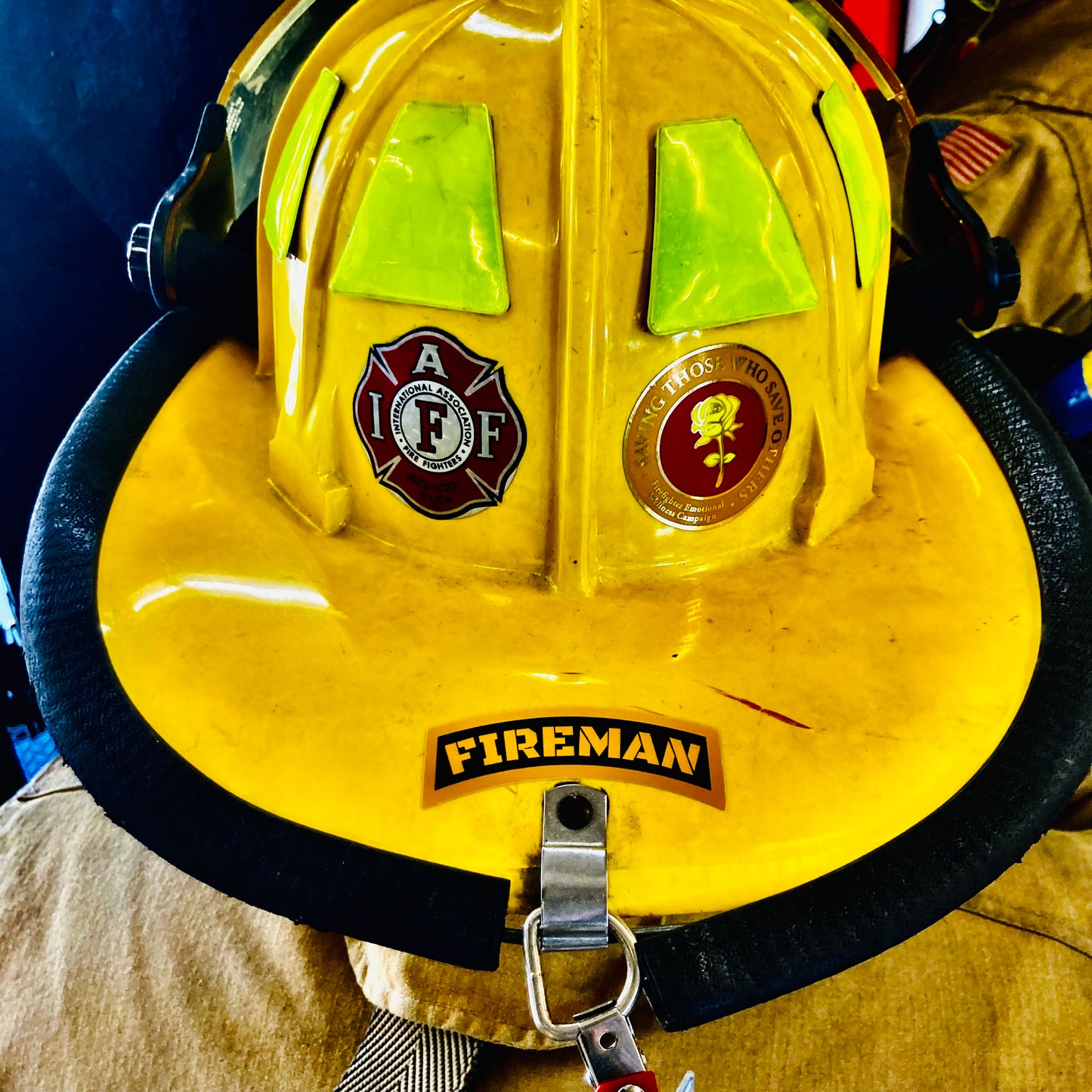 Army Ranger Tab FIREMAN Helmet Sticker