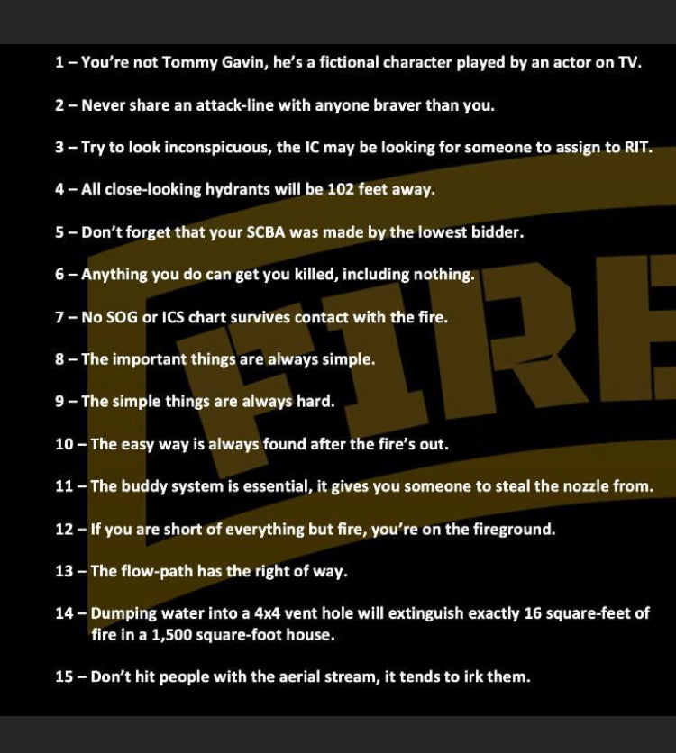 MURPHY'S LAWS OF THE FIREGROUND Poster