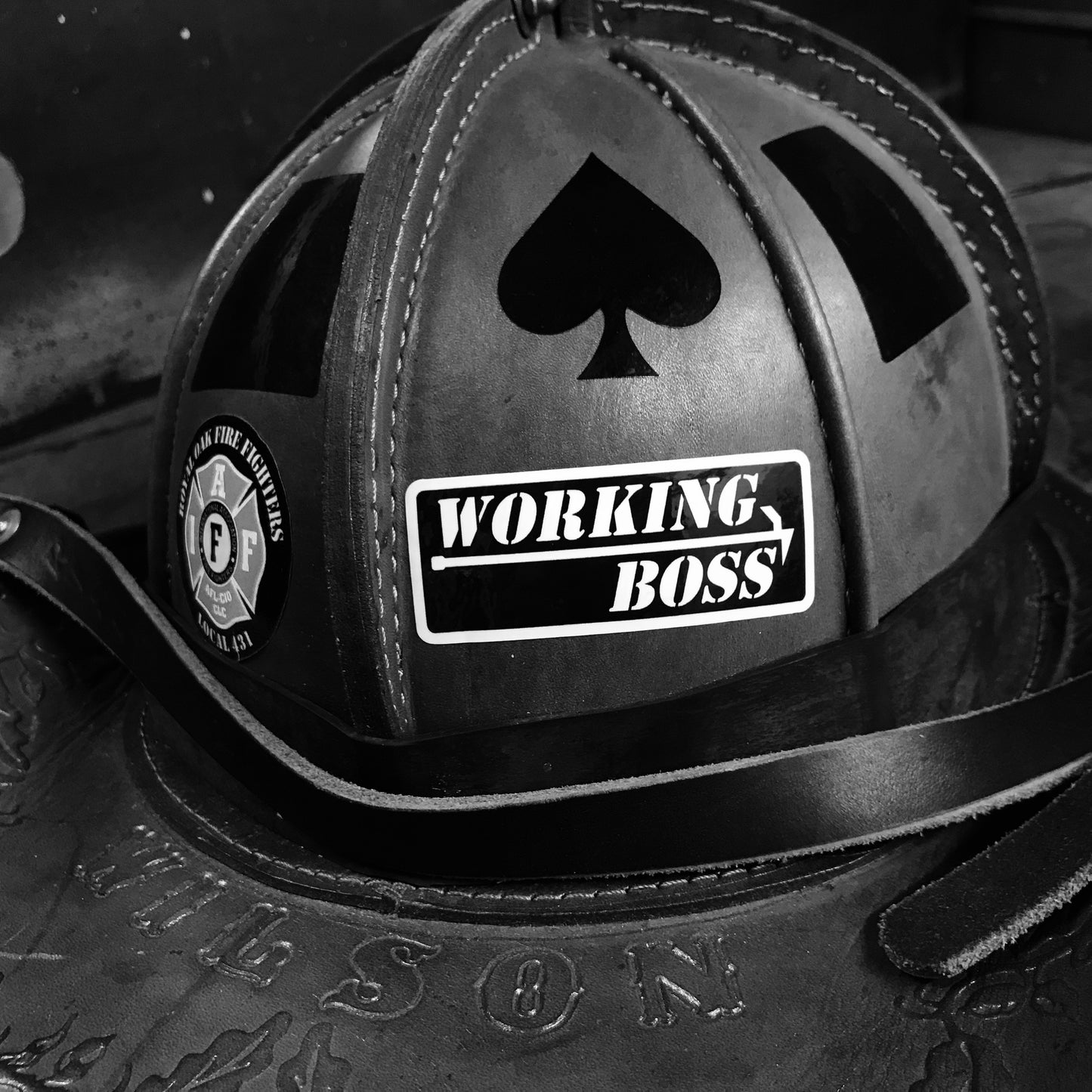 WORKING BOSS Helmet Sticker