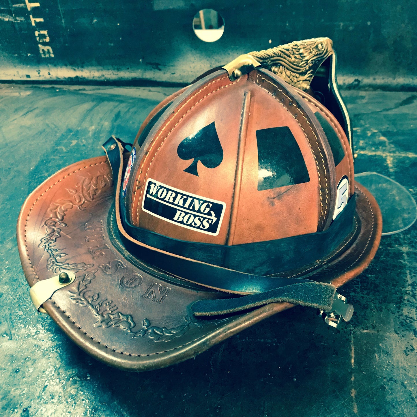 WORKING BOSS Helmet Sticker