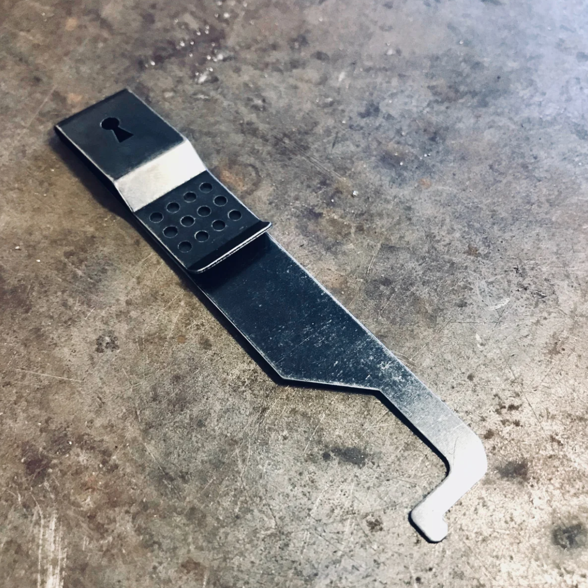 MODIFIED POCKET-CLIP Shove Knife