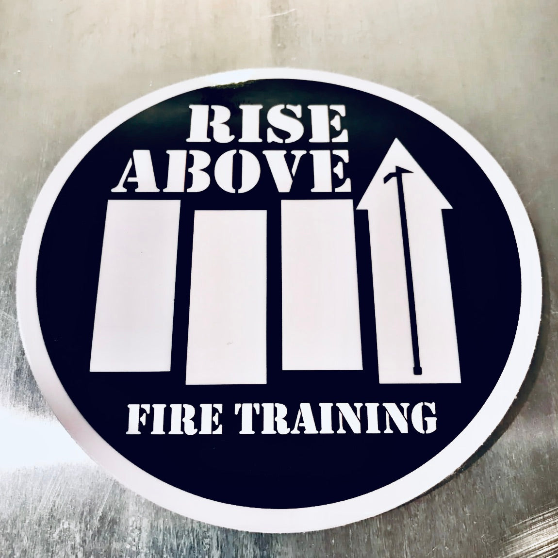 RISE ABOVE 4" Window Sticker