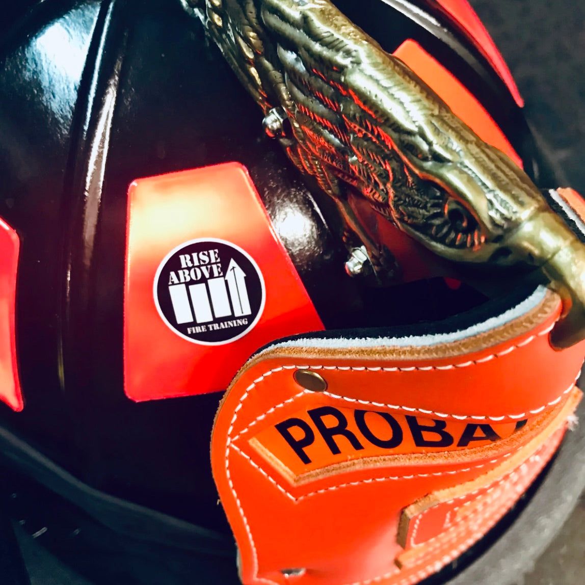 Mini RISE ABOVE Helmet Sticker - 1"
