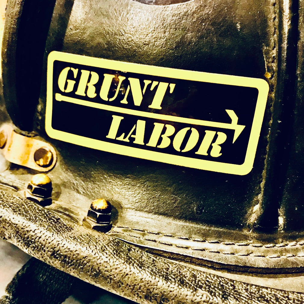 GRUNT LABOR Helmet Sticker