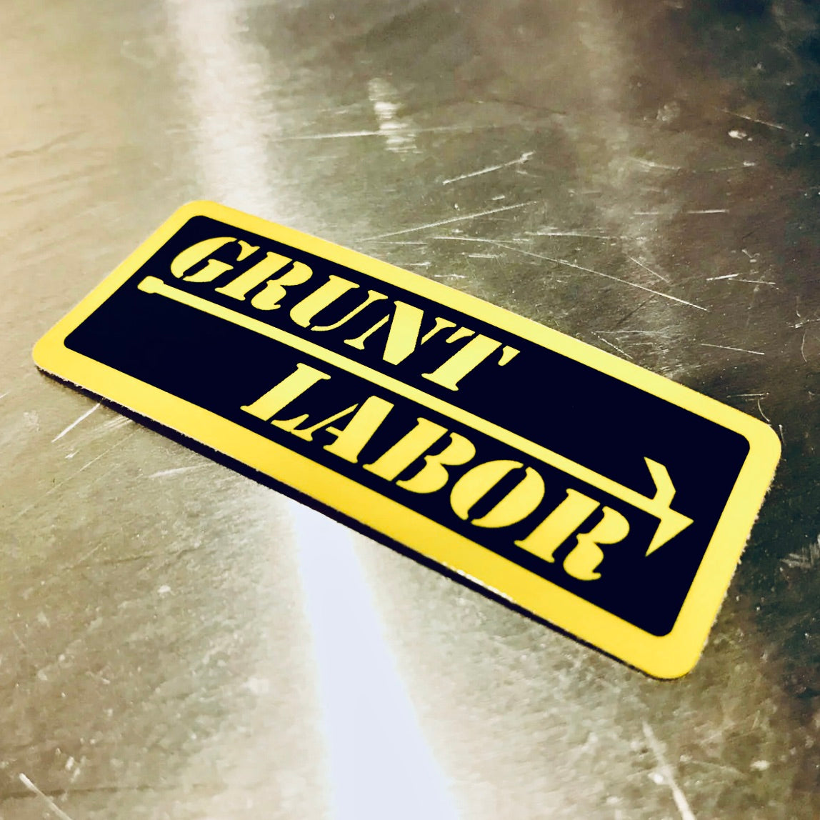 GRUNT LABOR Helmet Sticker