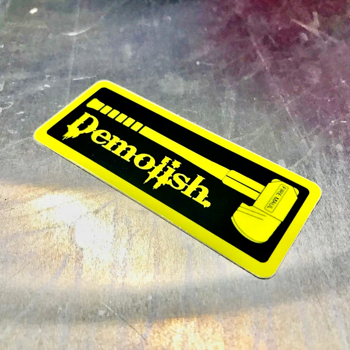 DEMOLISH Fire Maul Helmet/Tool Sticker