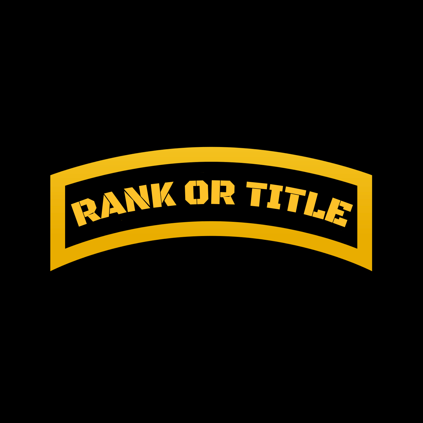 Custom Text ARMY RANGER TAB Stickers