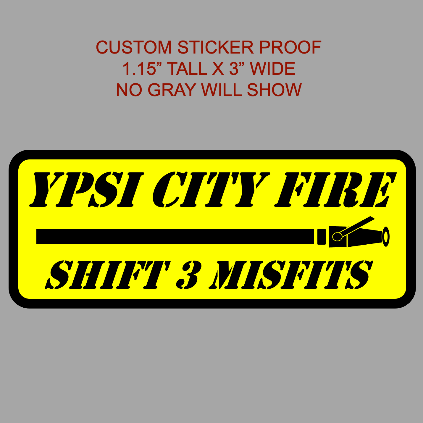 Custom Text SMOOTHBORE Stickers