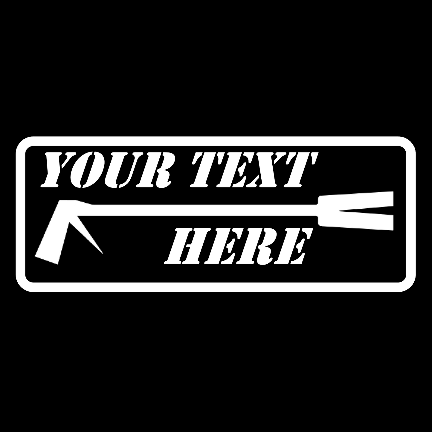 Custom Text HALLIGAN Stickers