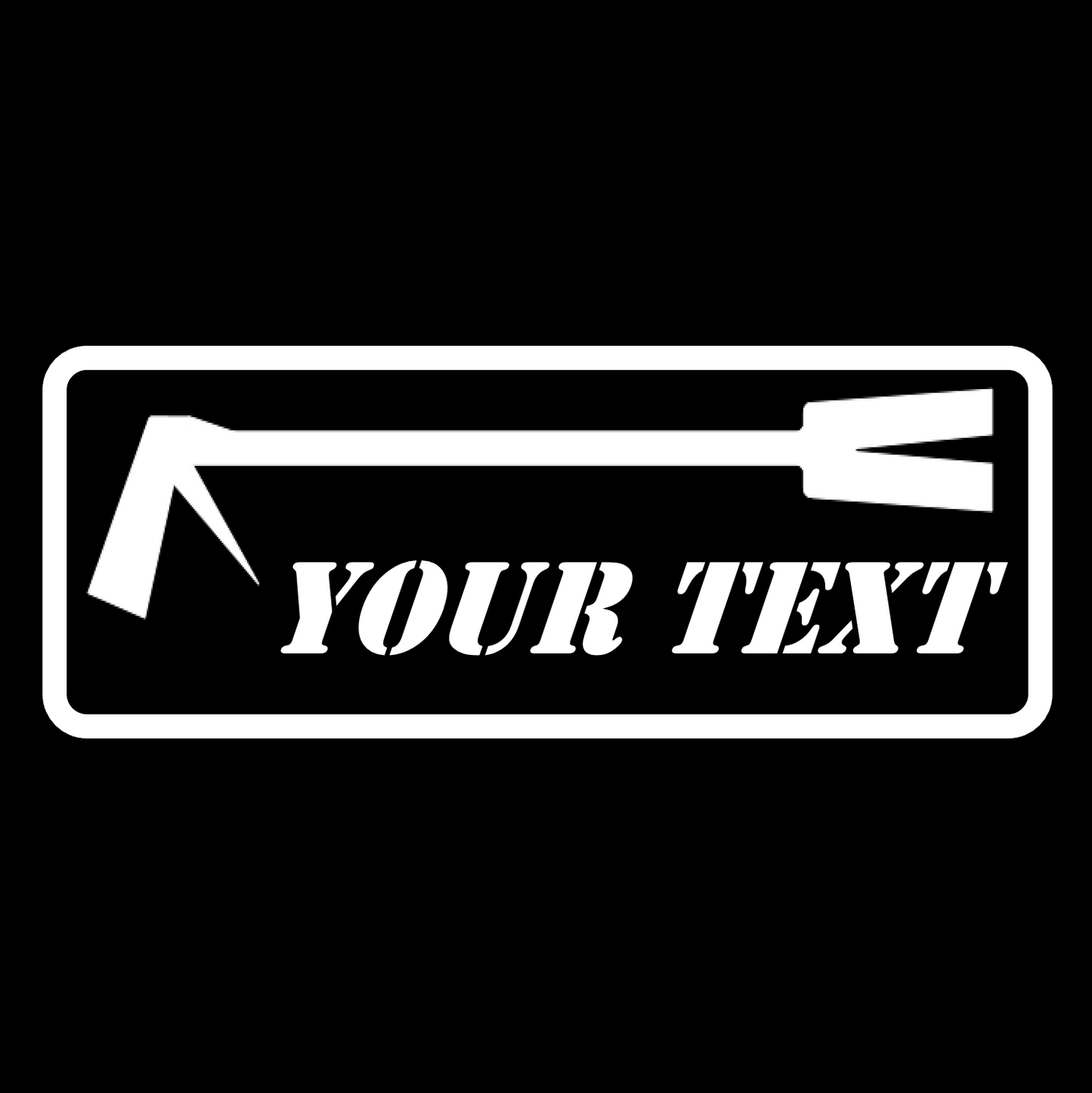 Custom Text HALLIGAN Stickers