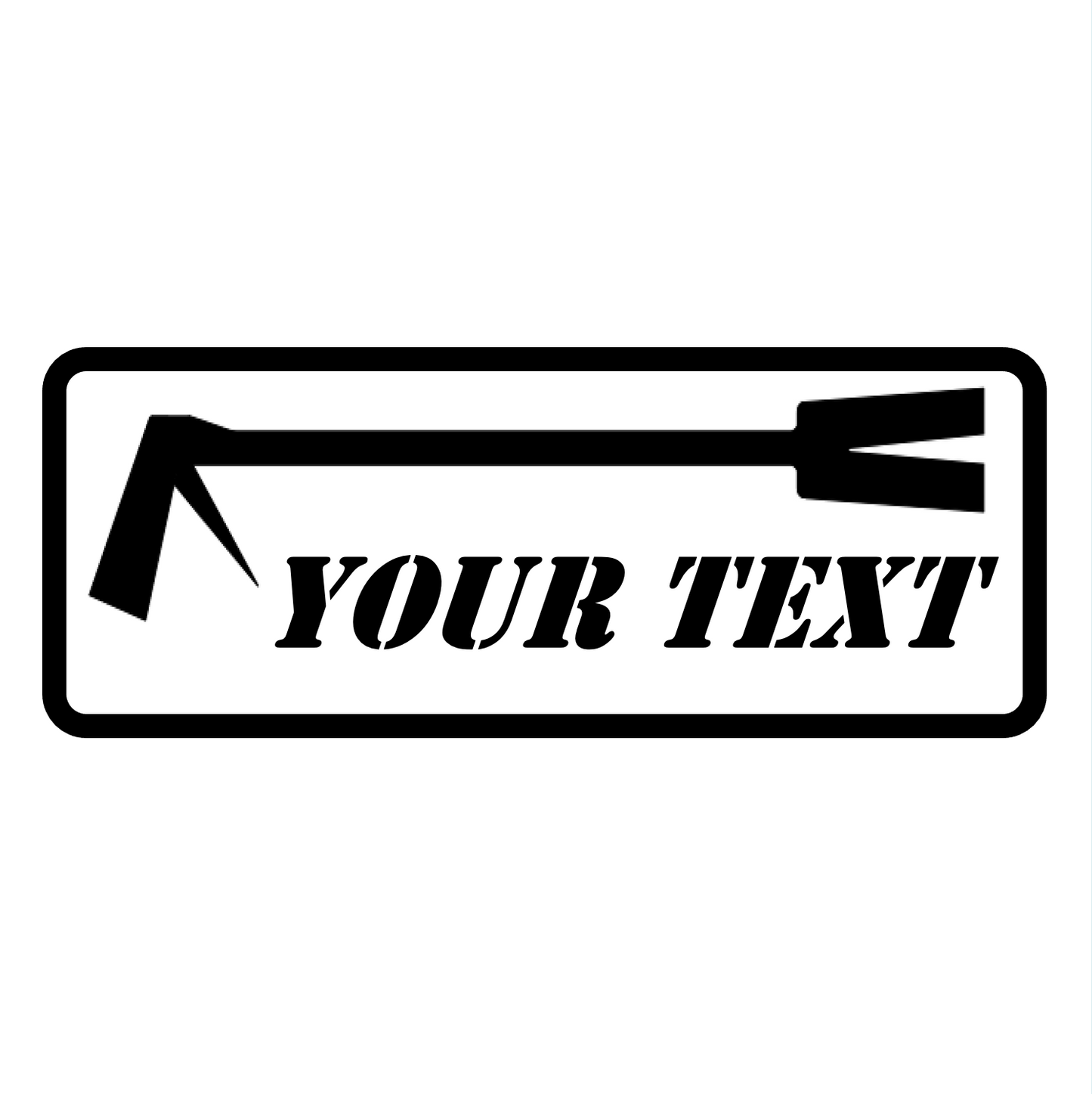 Custom Text HALLIGAN Stickers