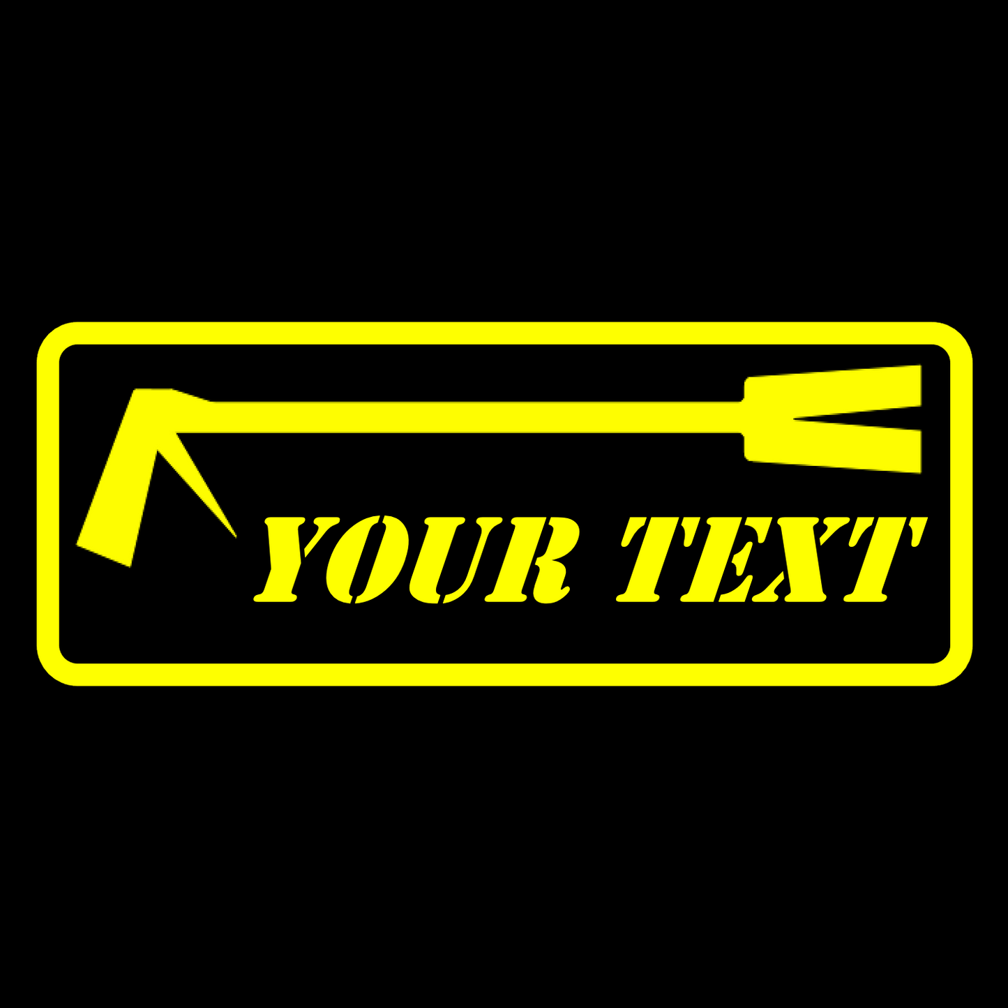 Custom Text HALLIGAN Stickers