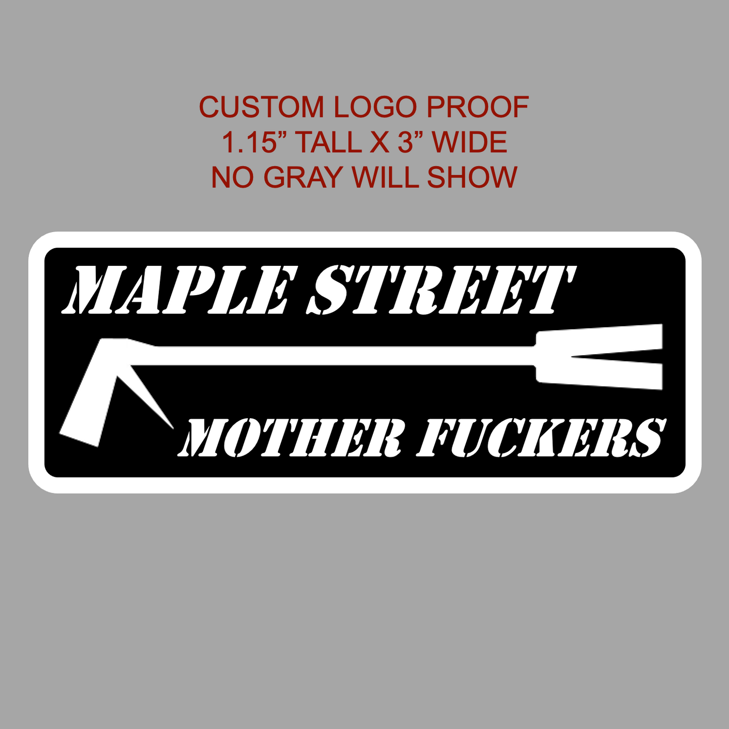 Custom Text HALLIGAN Stickers