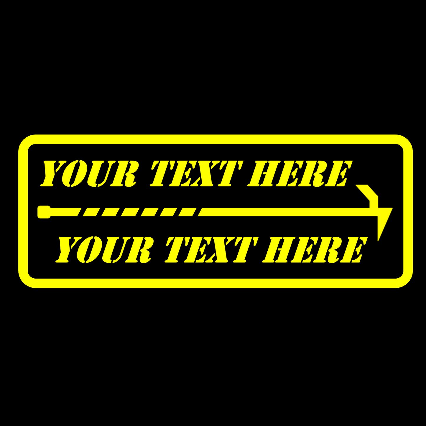 Custom Text ROOF HOOK Stickers