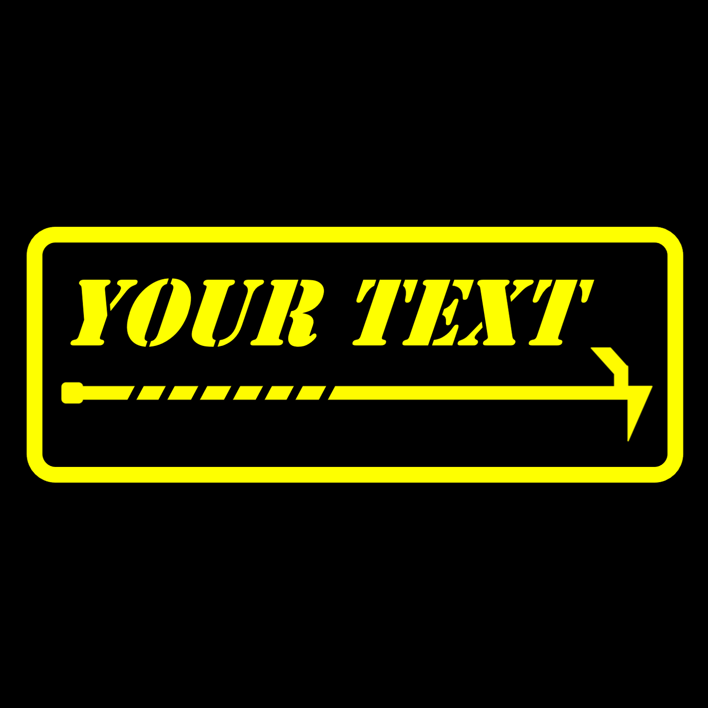 Custom Text ROOF HOOK Stickers