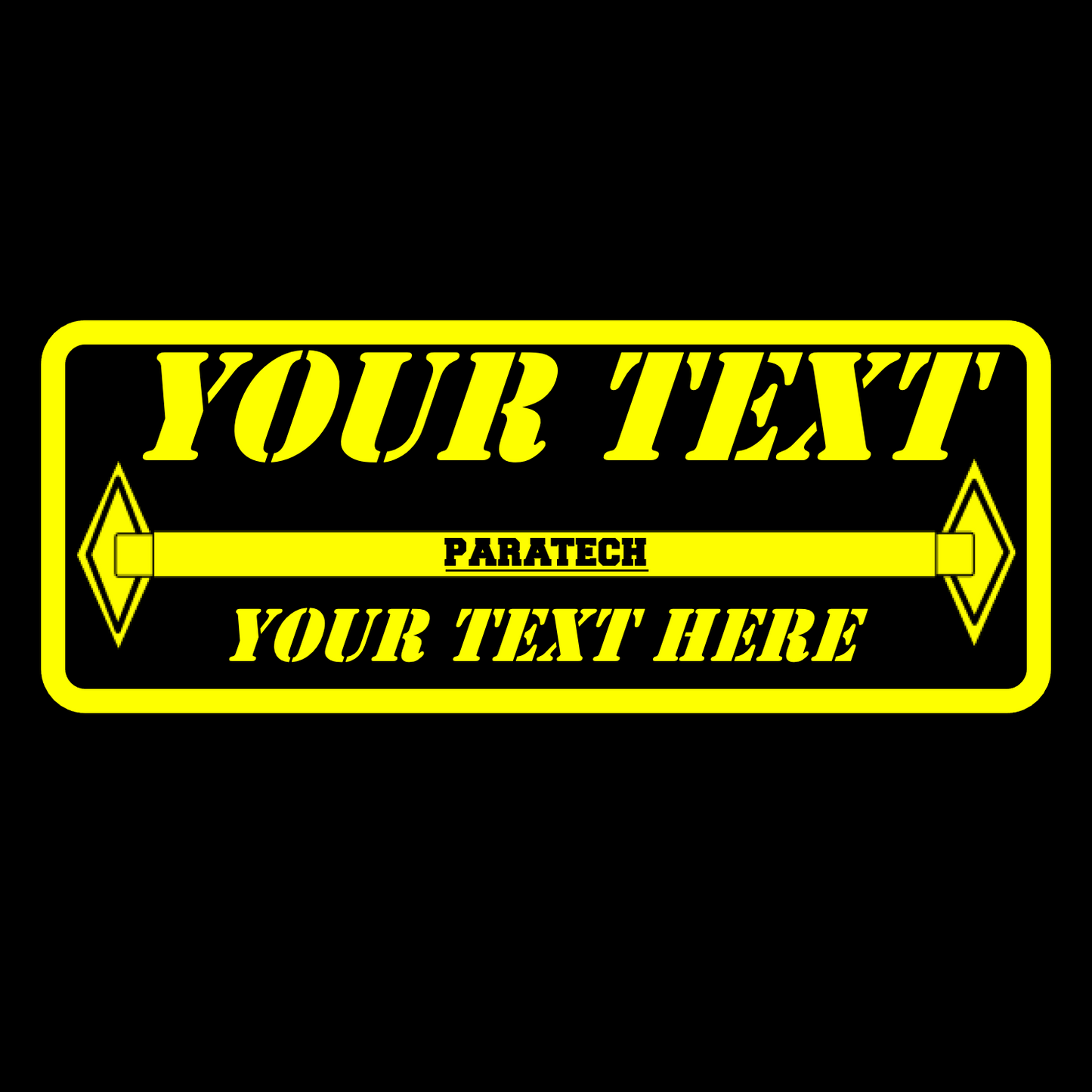Custom Text TRENCH RESCUE Stickers