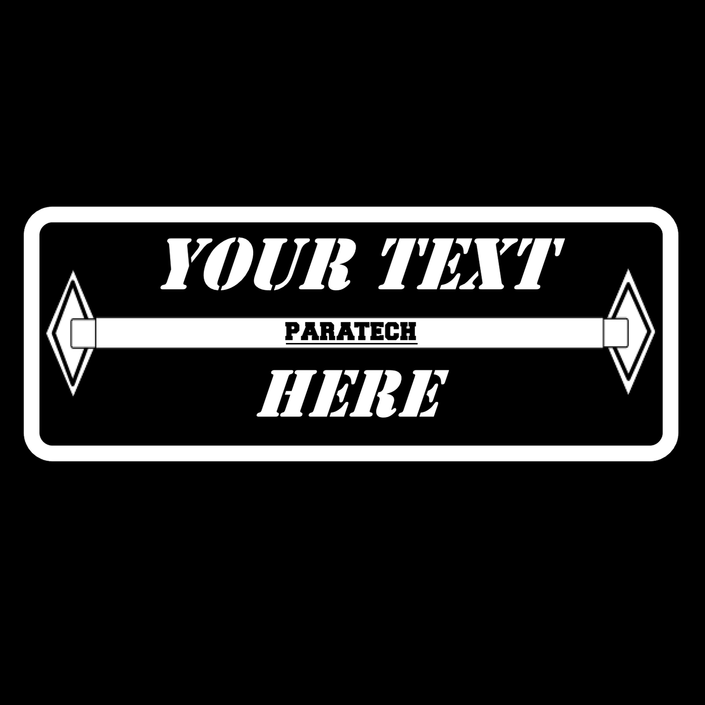 Custom Text TRENCH RESCUE Stickers