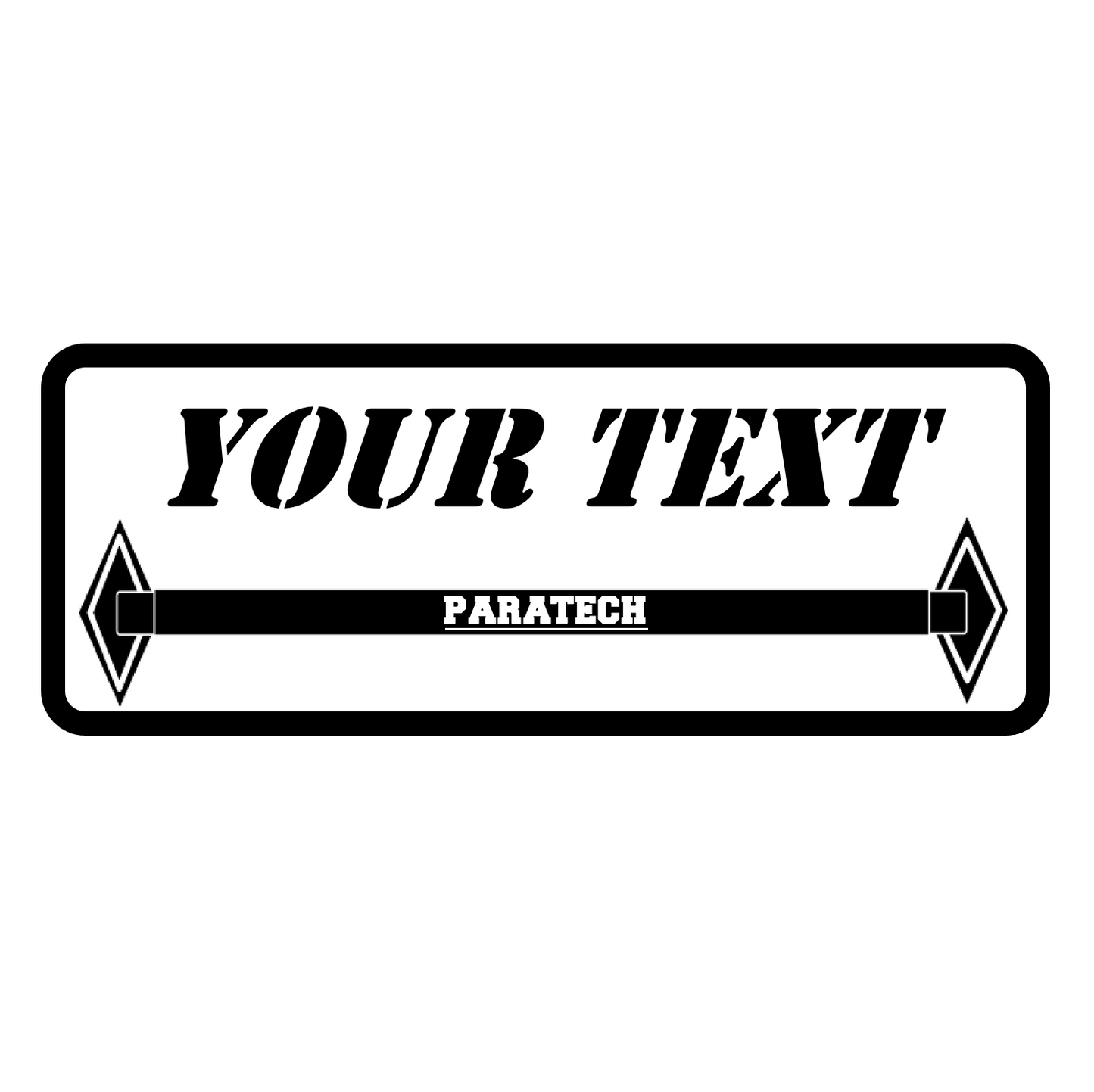 Custom Text TRENCH RESCUE Stickers