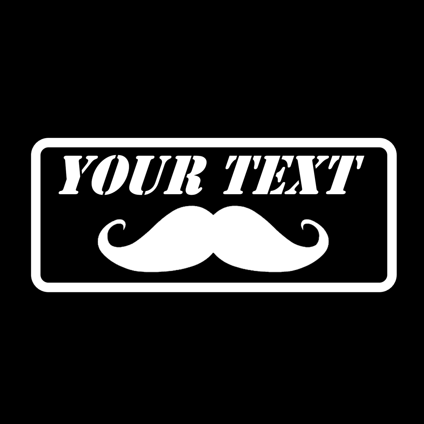 Custom Text HANDLEBAR Stickers