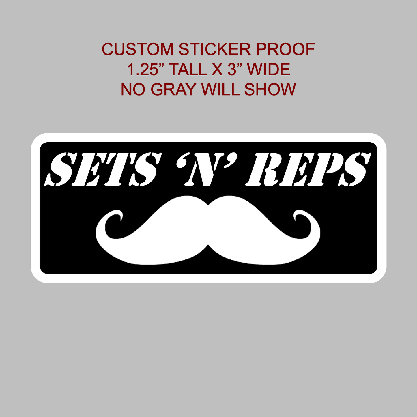 Custom Text HANDLEBAR Stickers