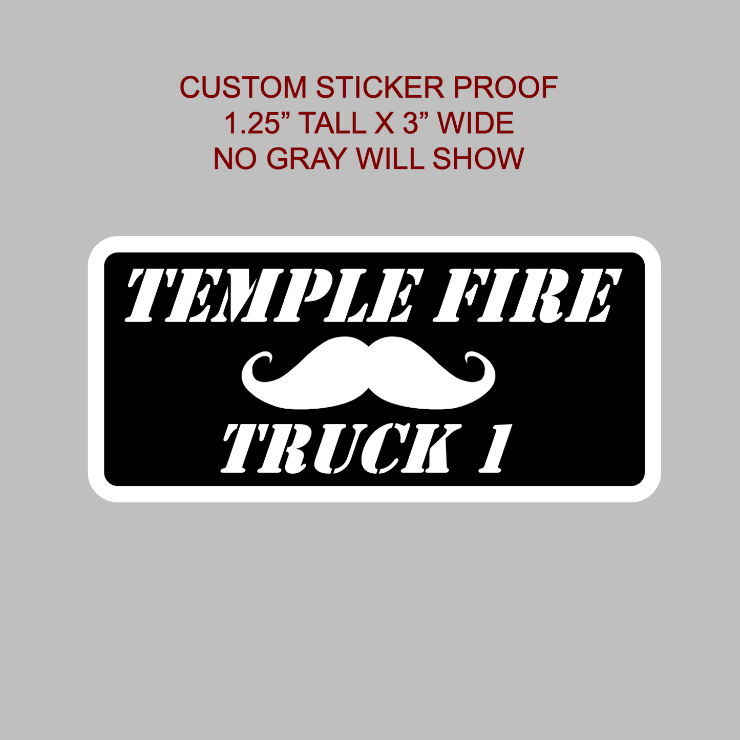 Custom Text HANDLEBAR Stickers