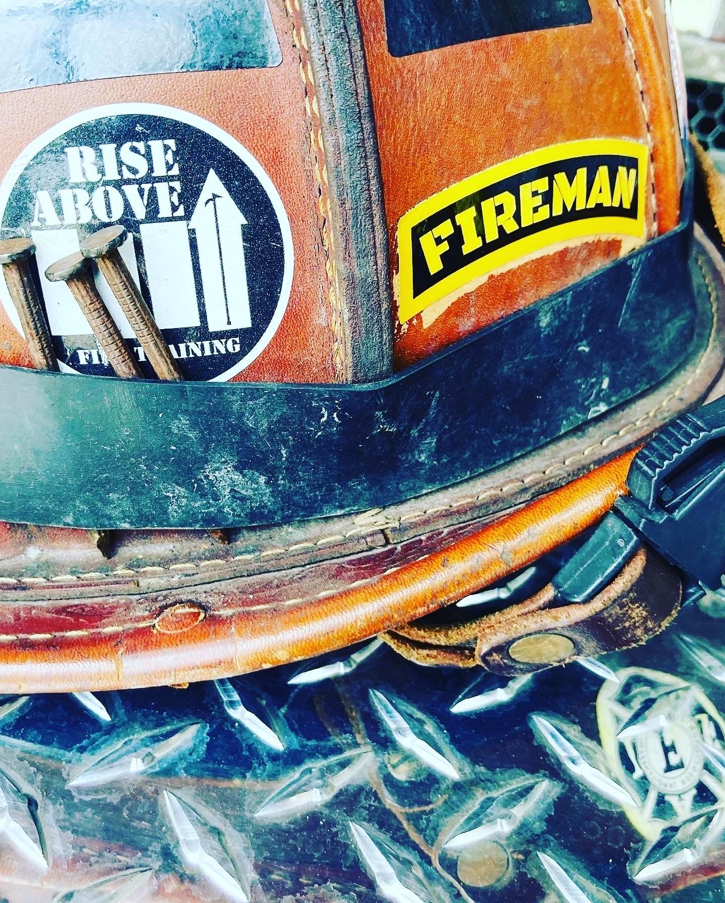 Army Ranger Tab FIREMAN Helmet Sticker