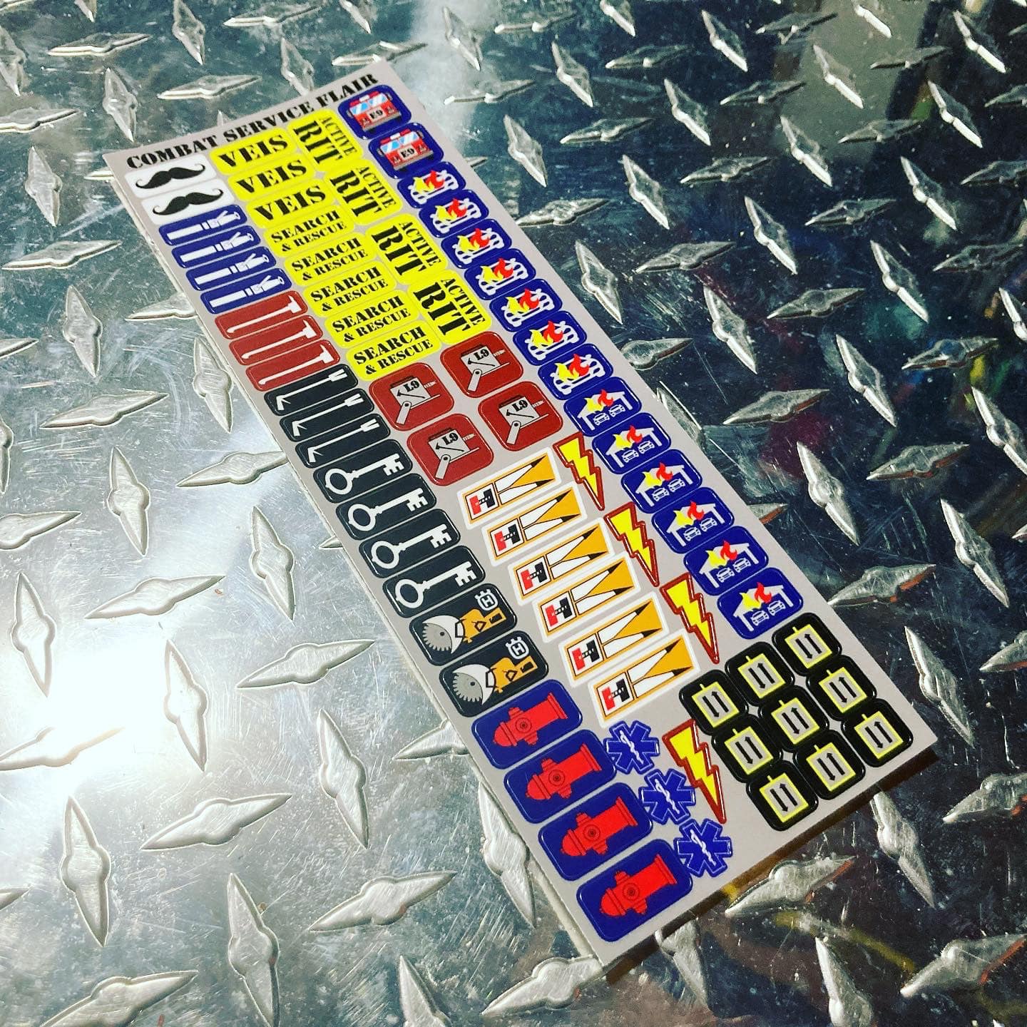 COMBAT SERVICE Sticker Sheet – Two Devils Tools
