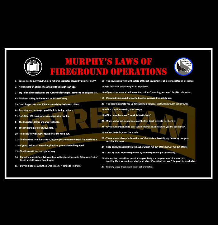 MURPHY'S LAWS OF THE FIREGROUND Poster
