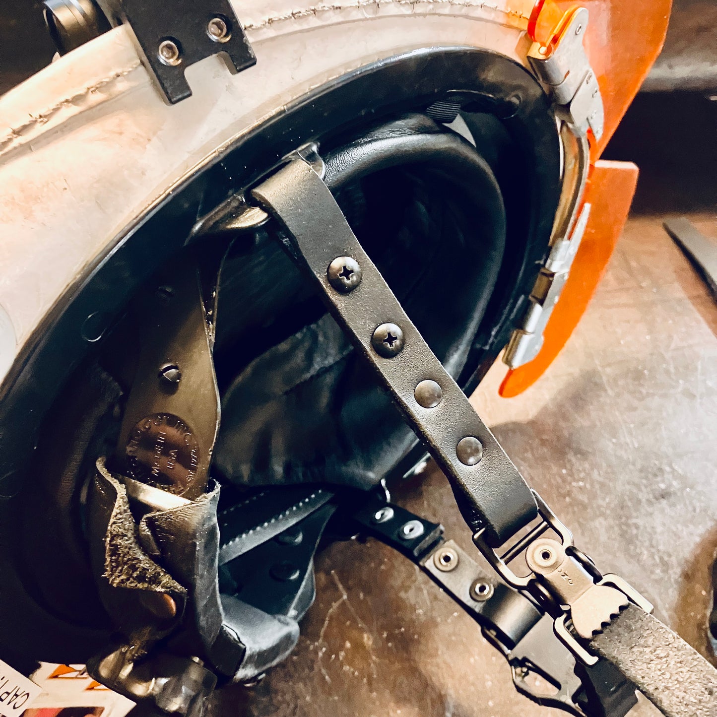 Leather HELMET STRAP