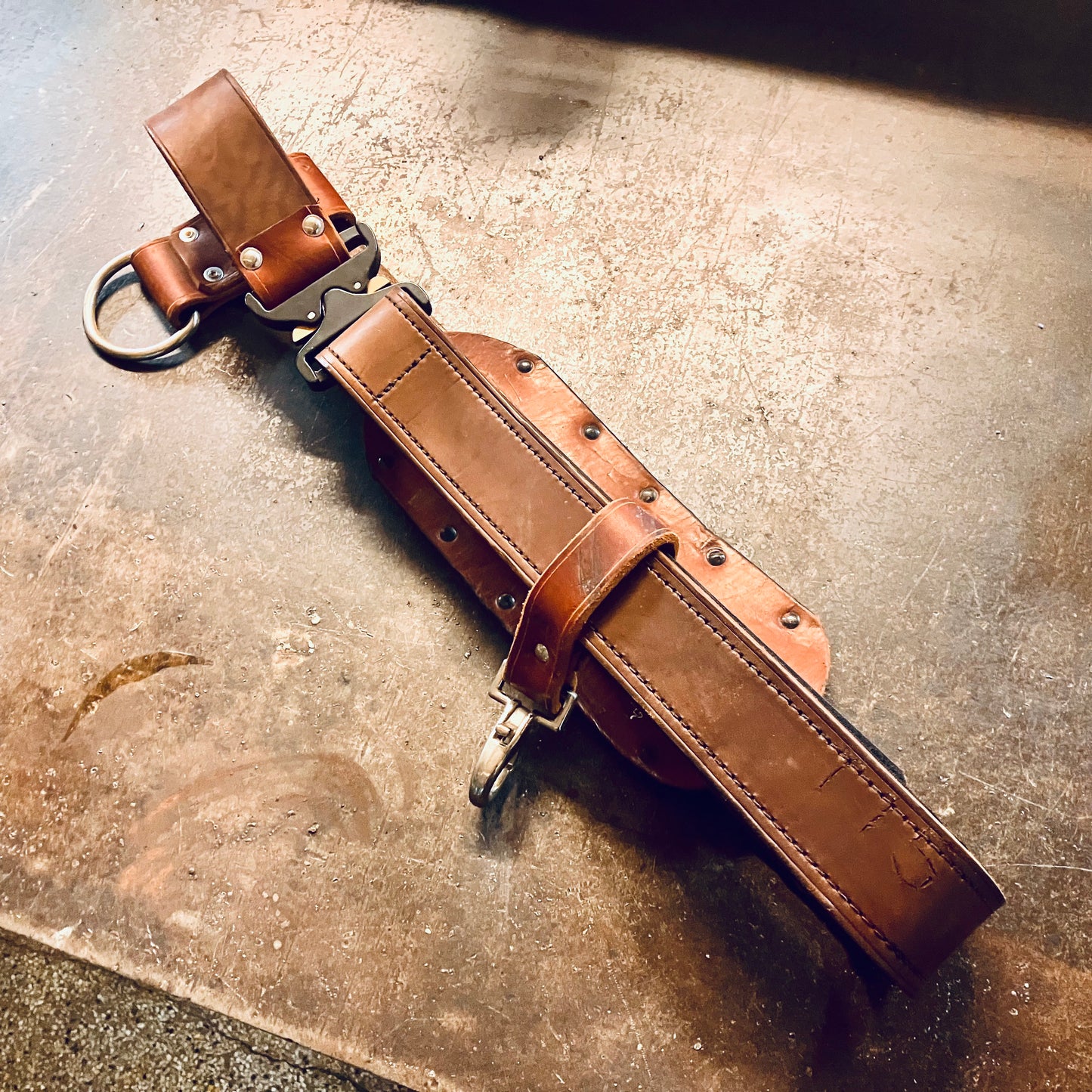 CLEARANCE:  Custom Leather Truck Belt