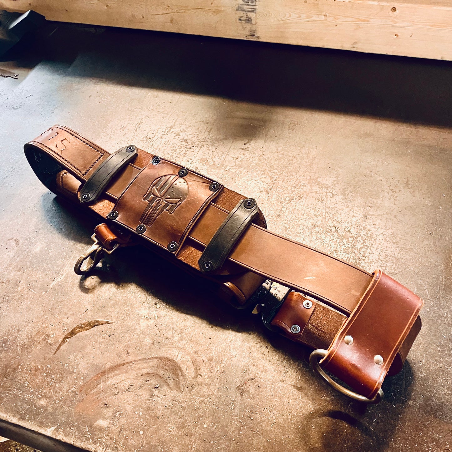 CLEARANCE:  Custom Leather Truck Belt