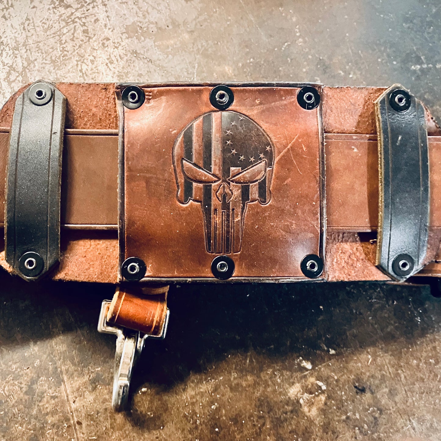 CLEARANCE:  Custom Leather Truck Belt