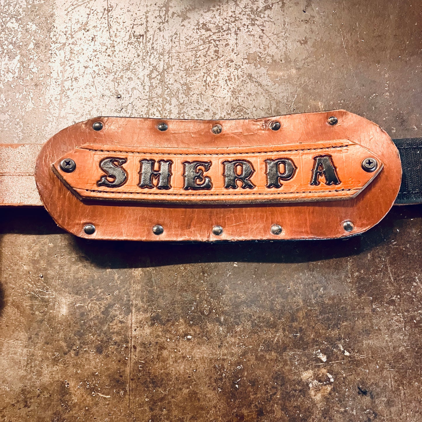 CLEARANCE:  Custom Leather Truck Belt