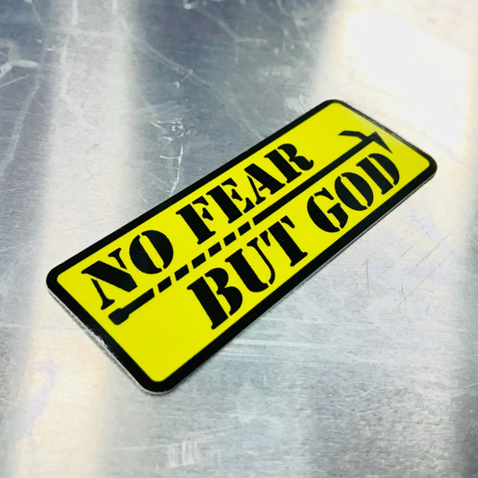 NO FEAR BUT GOD Helmet Sticker