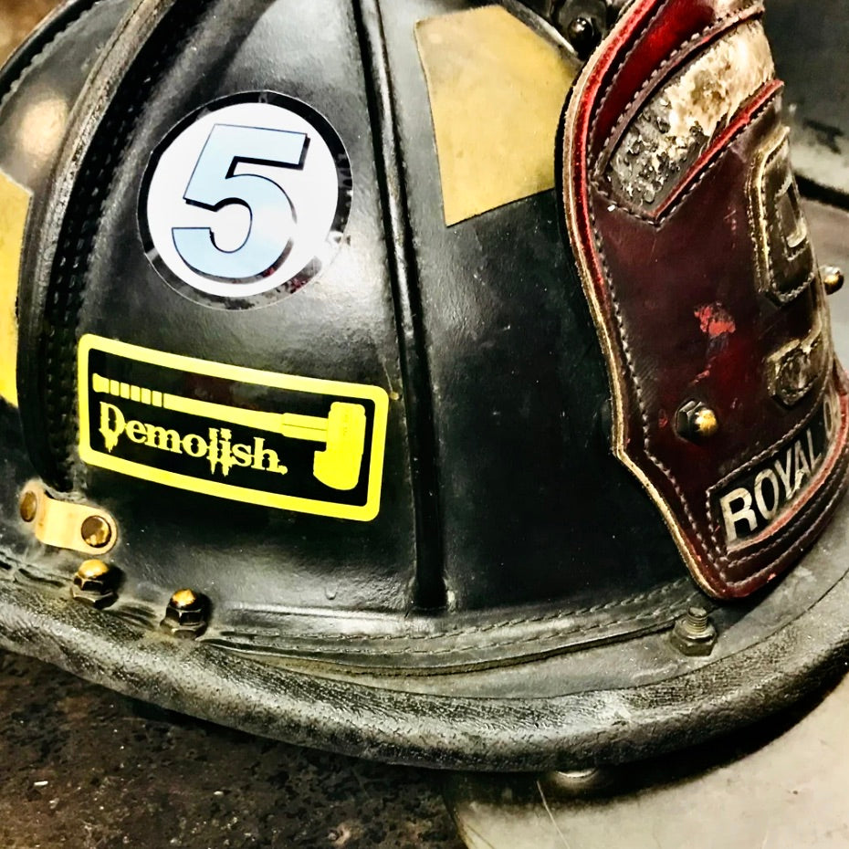 DEMOLISH Fire Maul Helmet/Tool Sticker