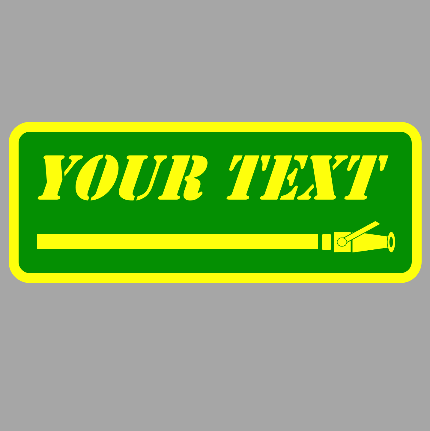Custom Text SMOOTHBORE Stickers