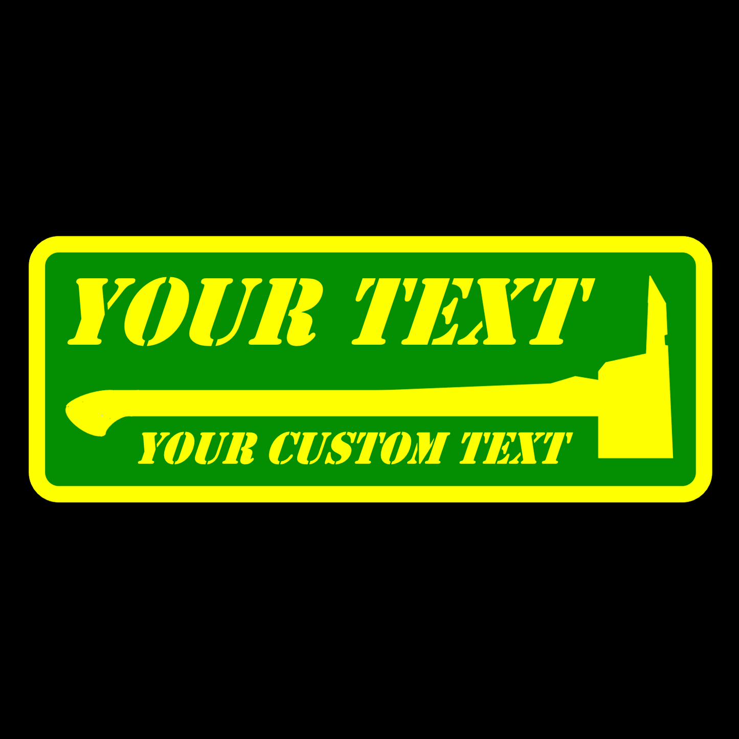 Custom Text PIG Stickers