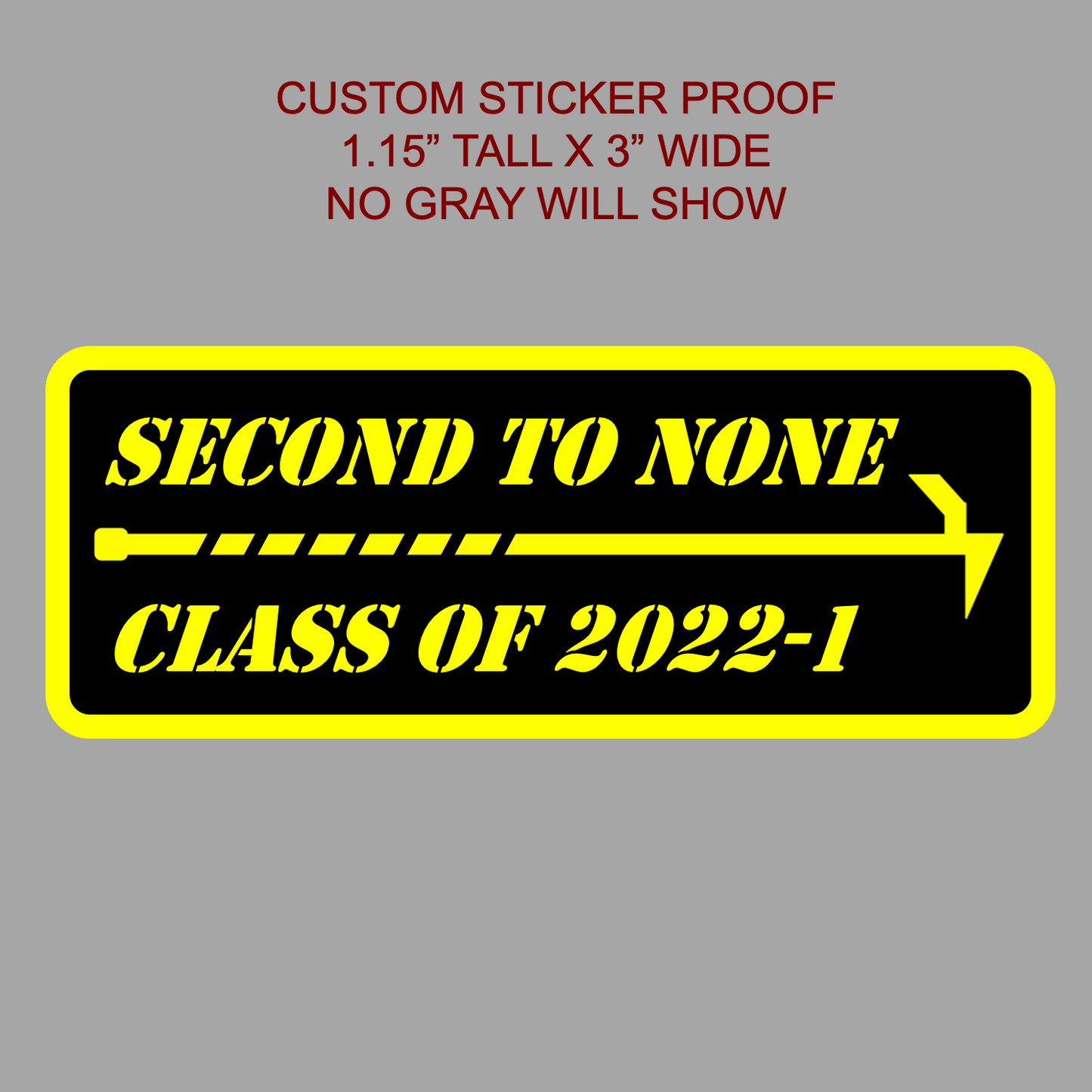 Custom Text ROOF HOOK Stickers