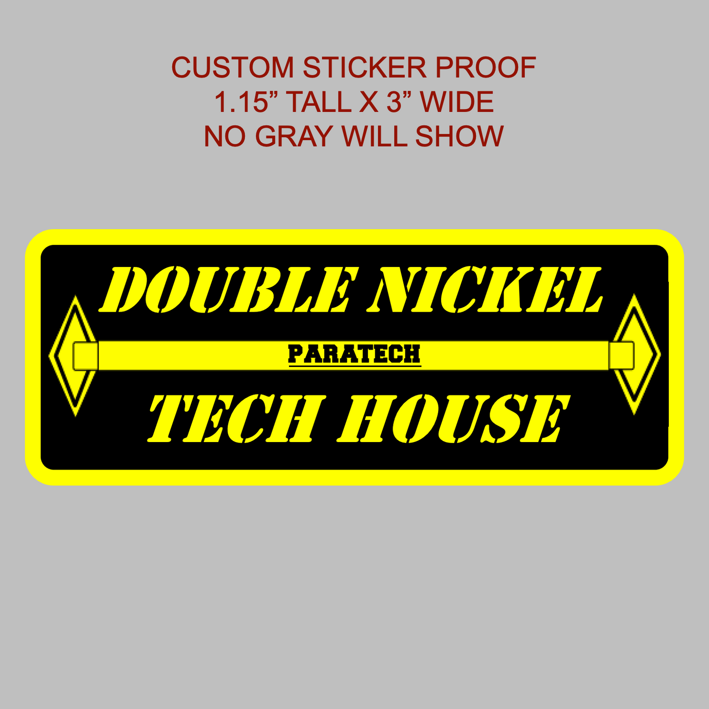 Custom Text TRENCH RESCUE Stickers