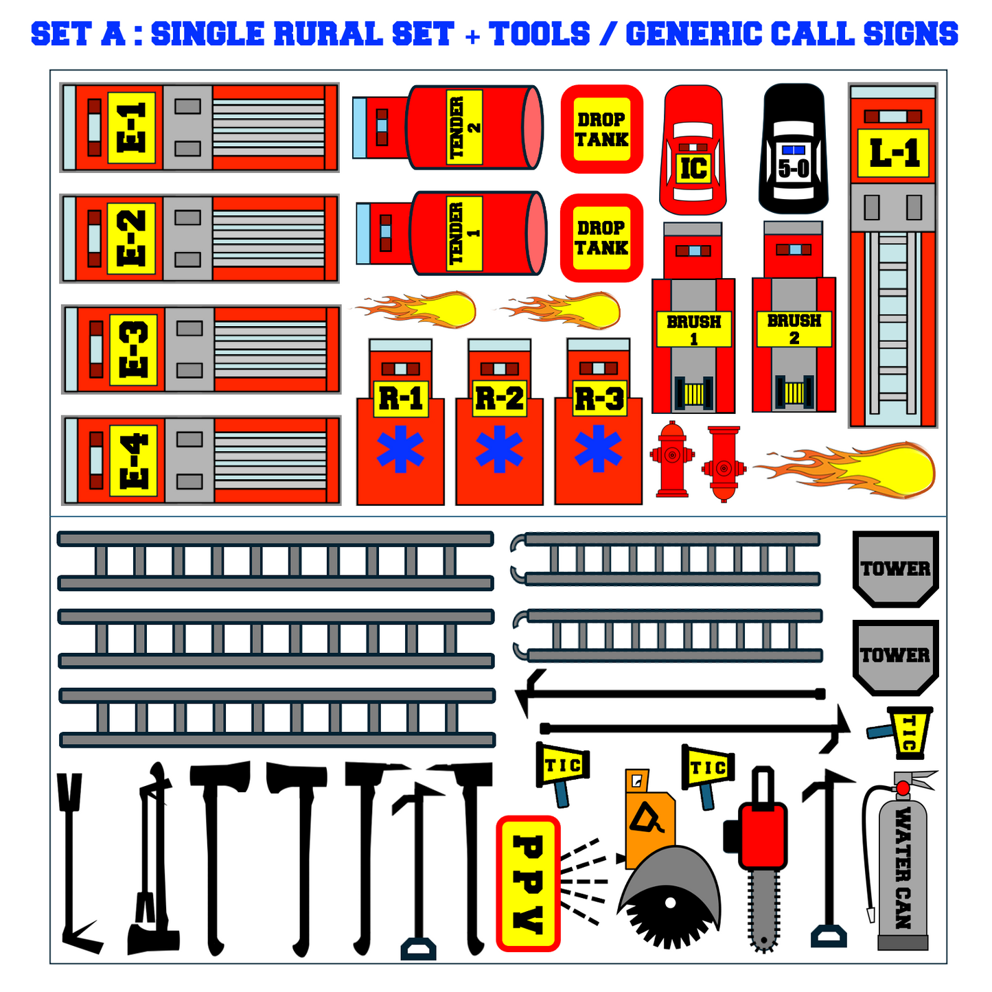 Strategy & Tactics Training Magnets (Rural FDs)