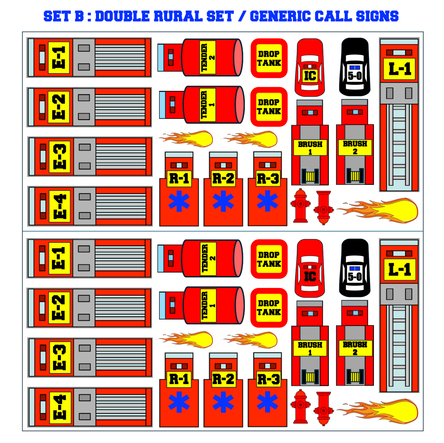 Strategy & Tactics Training Magnets (Rural FDs)