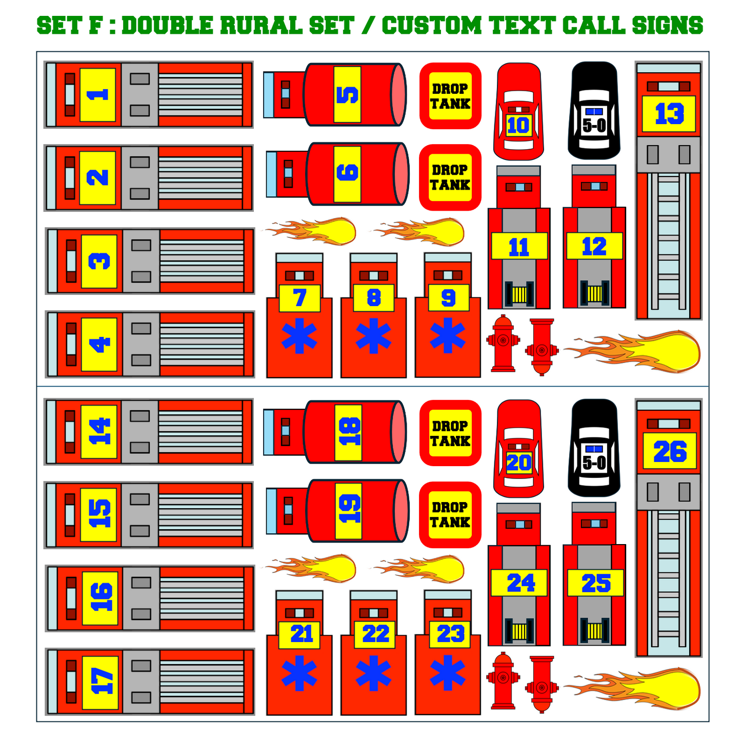 Strategy & Tactics Training Magnets (Rural FDs)