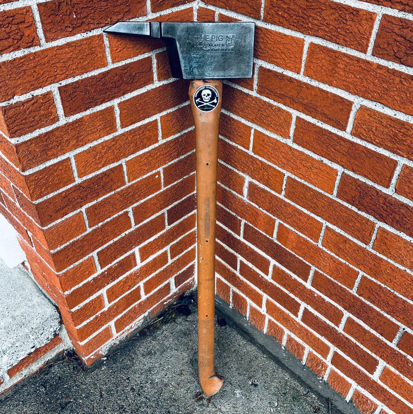 USED: Notched PIG on 36" handle