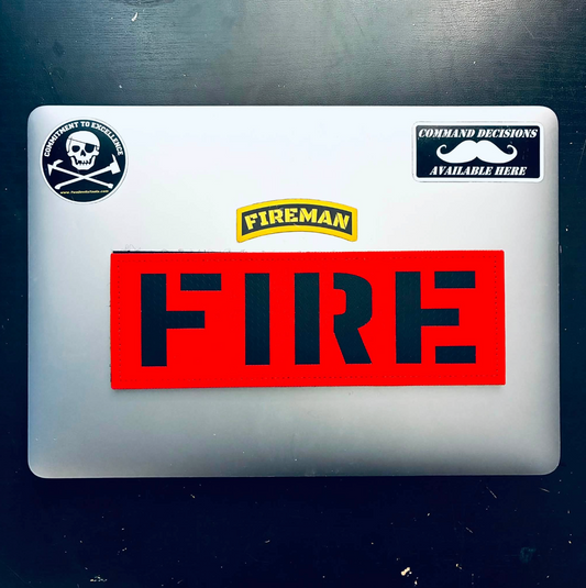 CLEARANCE:  Velcro FIRE Patch 8"x3"
