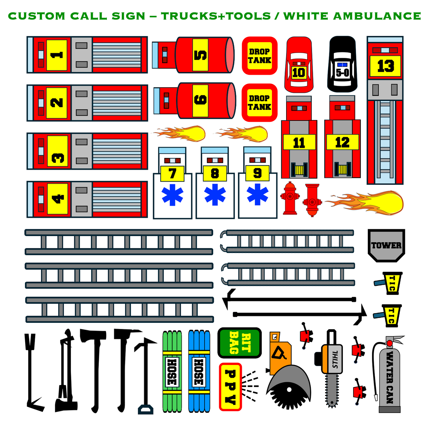 Strategy & Tactics Training Magnets (Rural FDs)