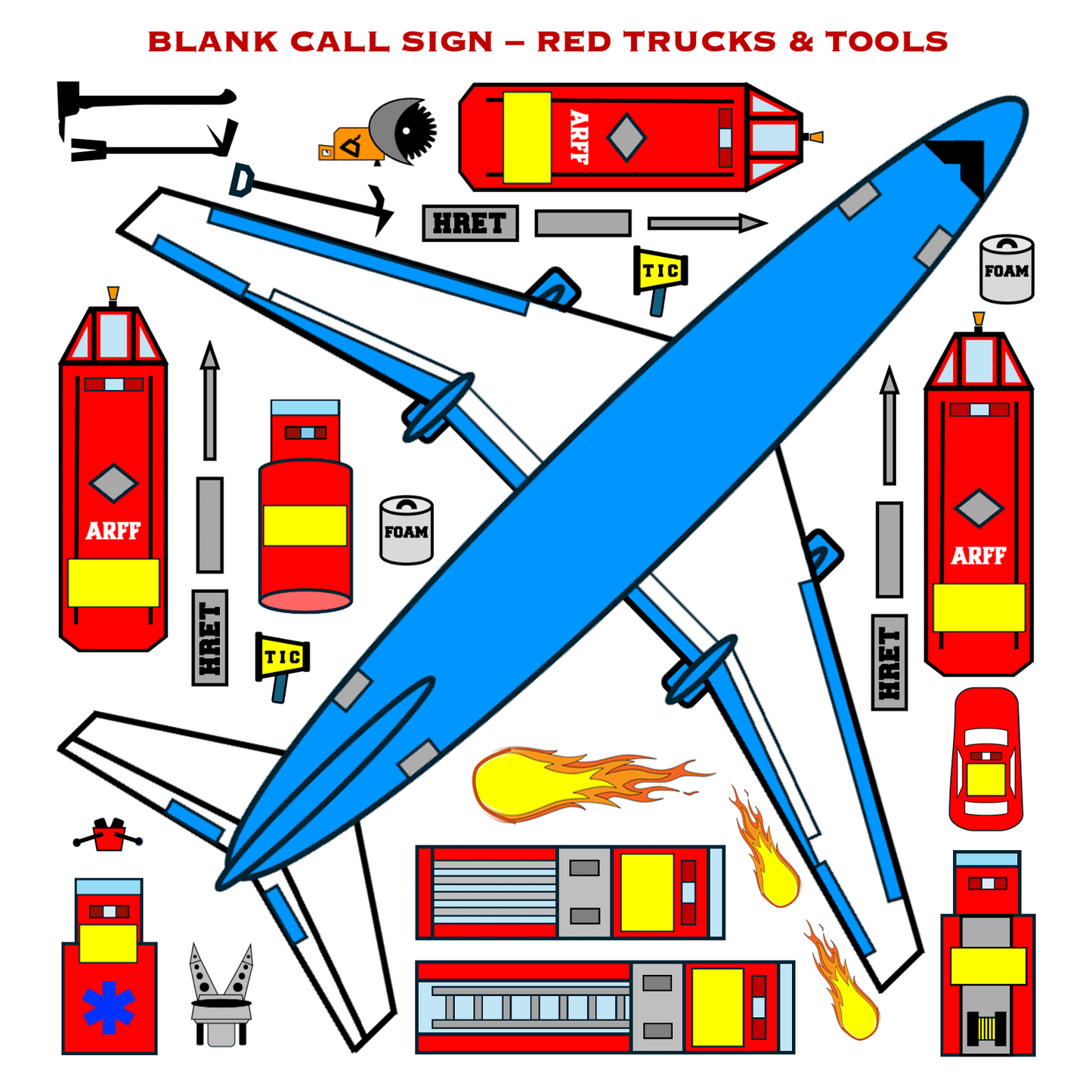 Strategy & Tactics Training Magnets - ARFF Set