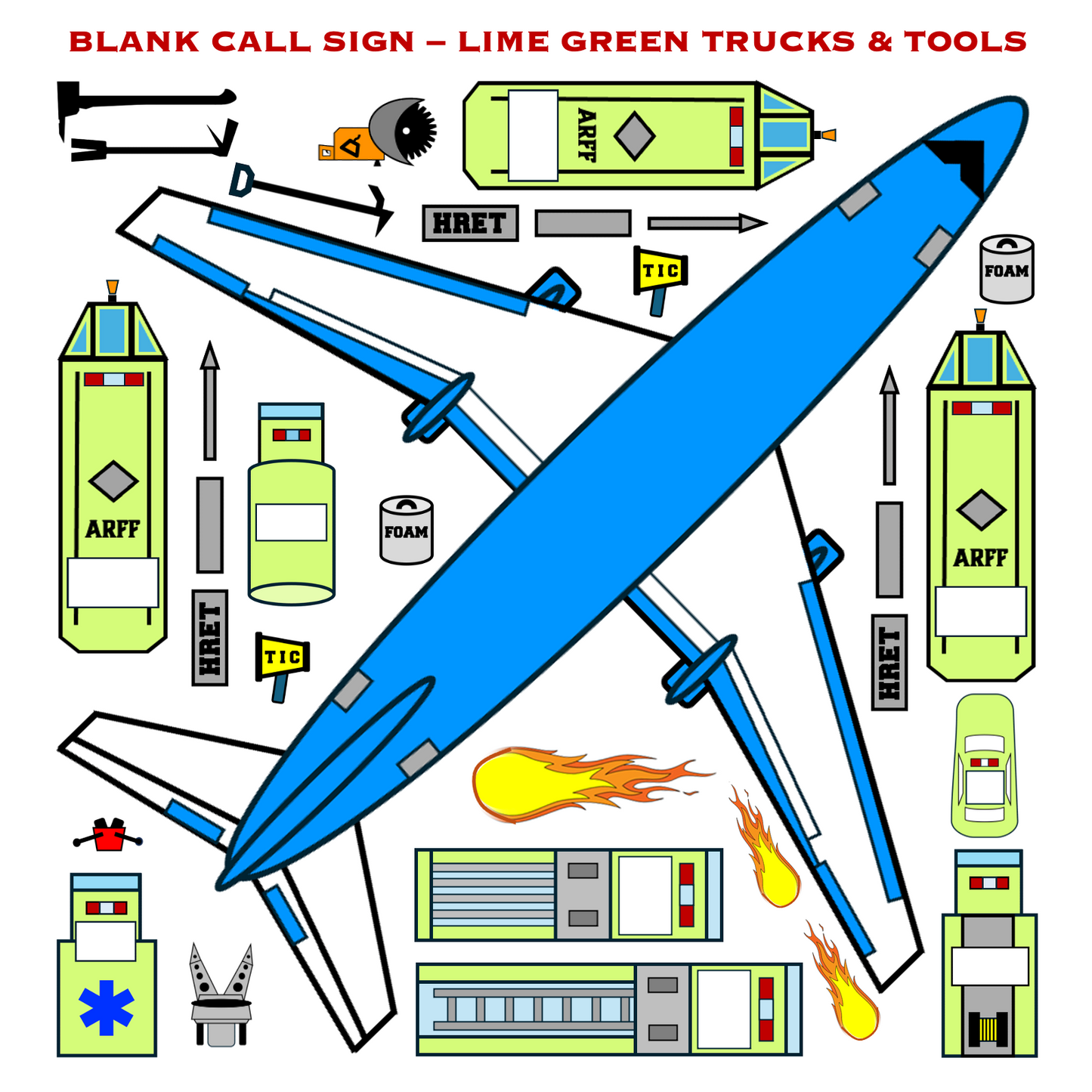 Strategy & Tactics Training Magnets - ARFF Set