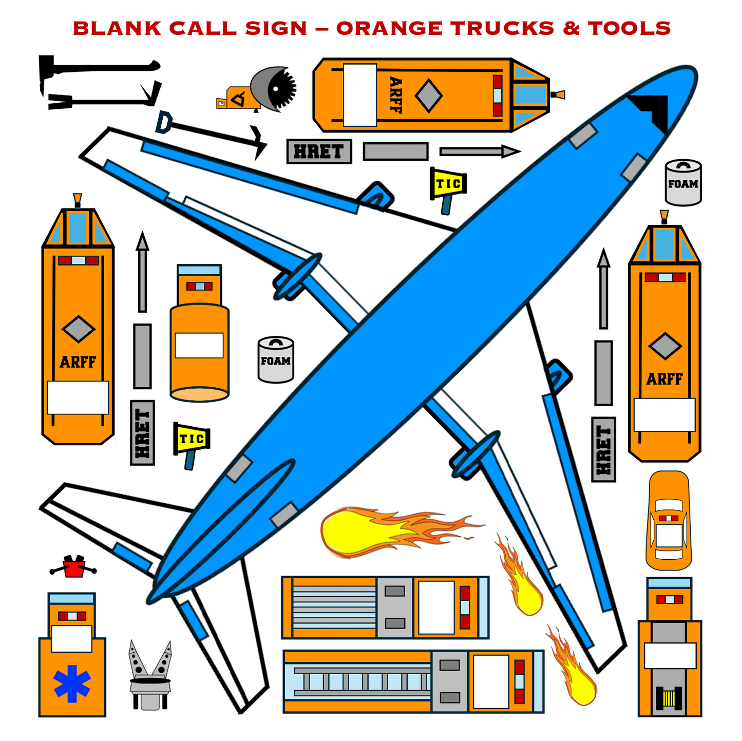Strategy & Tactics Training Magnets - ARFF Set